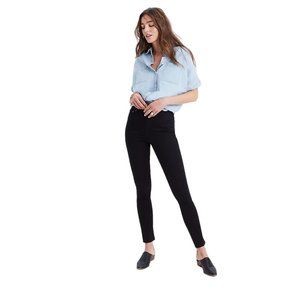 Madewell Black High-Rise Skinny Roadtripper Jeans